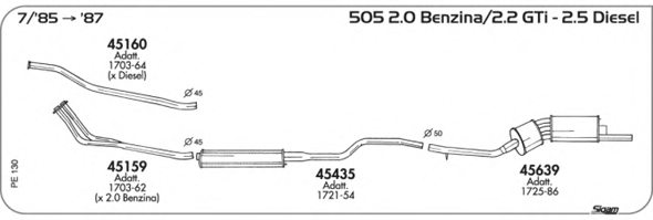 SIGAM PE130 Exhaust System